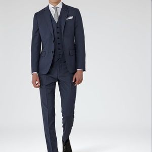 Reiss Wool George B In Blue for Men Blazer Size 46